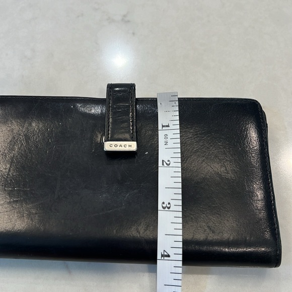 Coach Vintage Lexington leather kiss lock button-fold wallet clutch - Picture 9 of 9